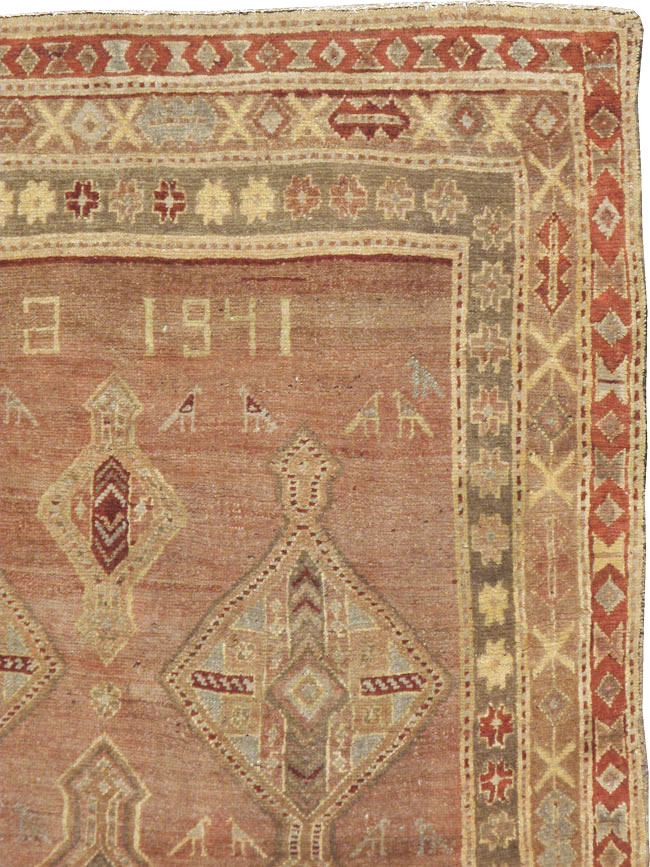 Vintage Caucasian Karabagh Runner, No.8225 - Galerie Shabab