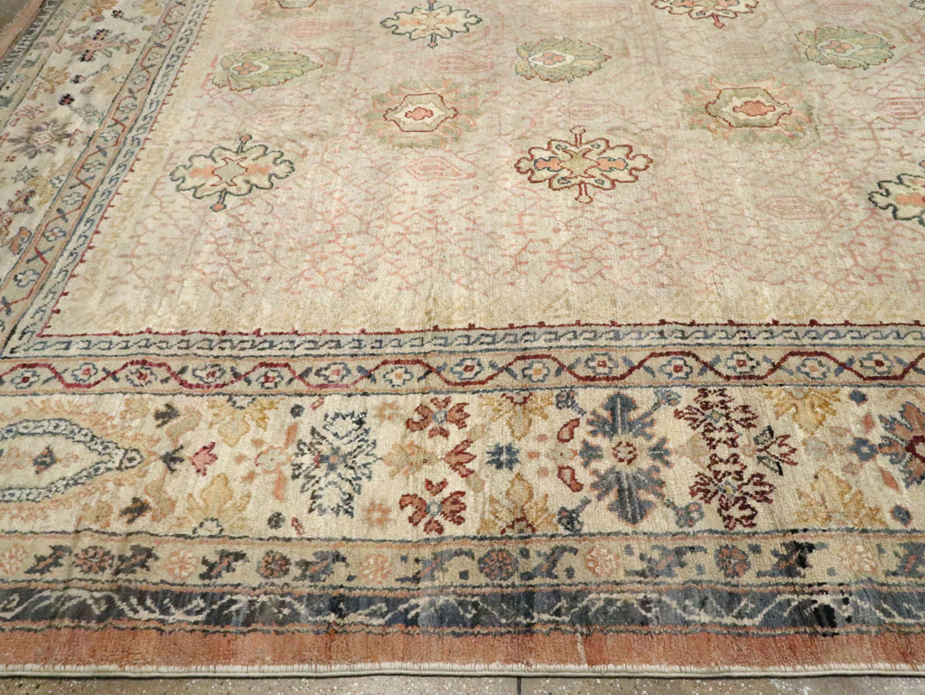 Antique Turkish Oushak Square Carpet, No.8268 - Galerie Shabab