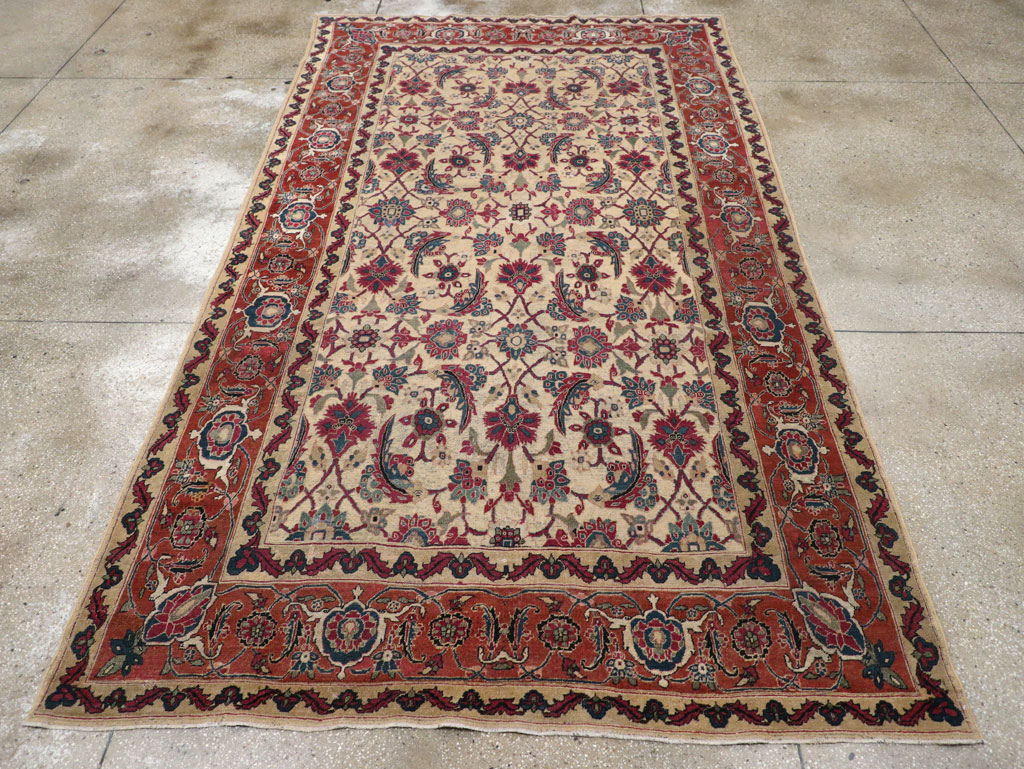 Antique Persian Tabriz Gallery Carpet, No.8295 - Galerie Shabab