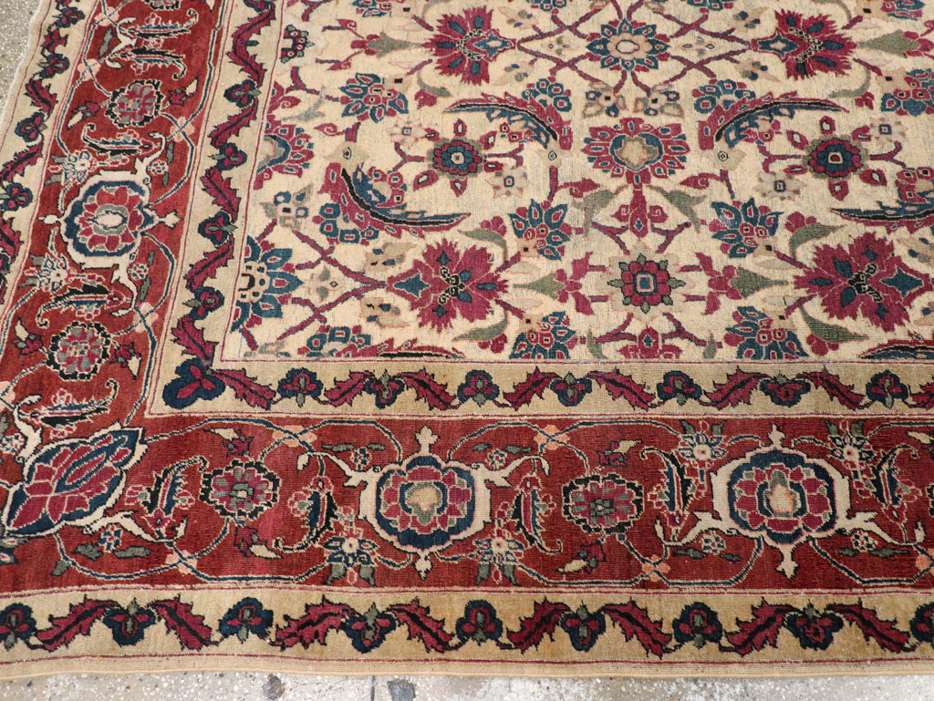 Antique Persian Tabriz Gallery Carpet, No.8295 - Galerie Shabab