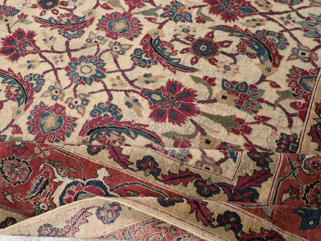 Antique Persian Tabriz Gallery Carpet, No.8295 - Galerie Shabab