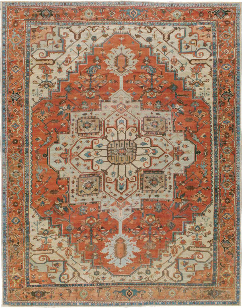 Antique Persian Serapi Carpet, No.8319 - Galerie Shabab