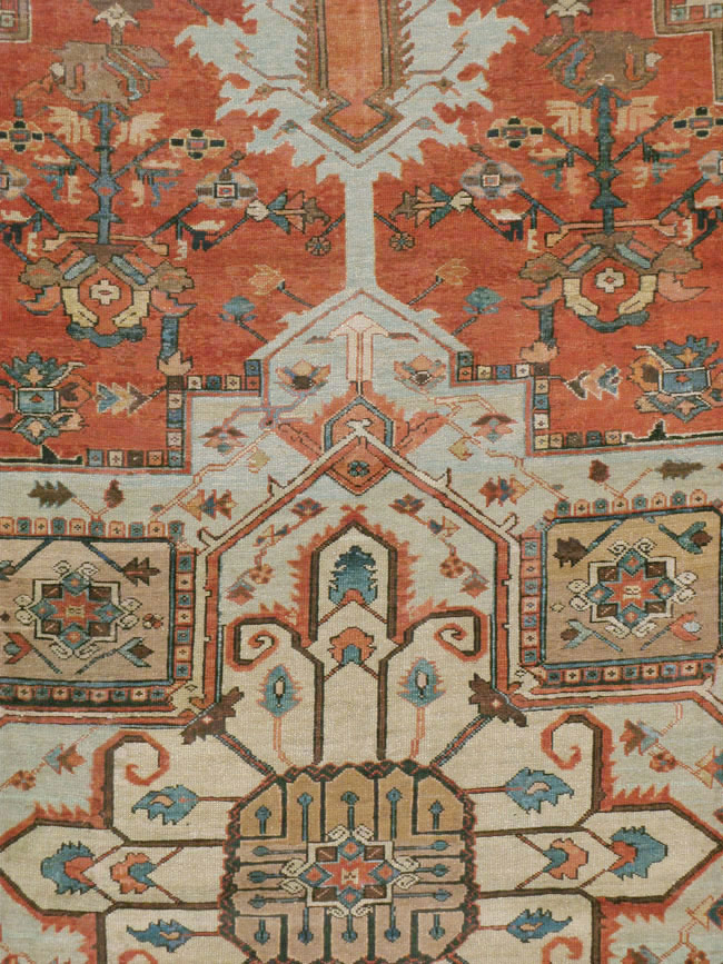 Antique Persian Serapi Carpet, No.8319 - Galerie Shabab