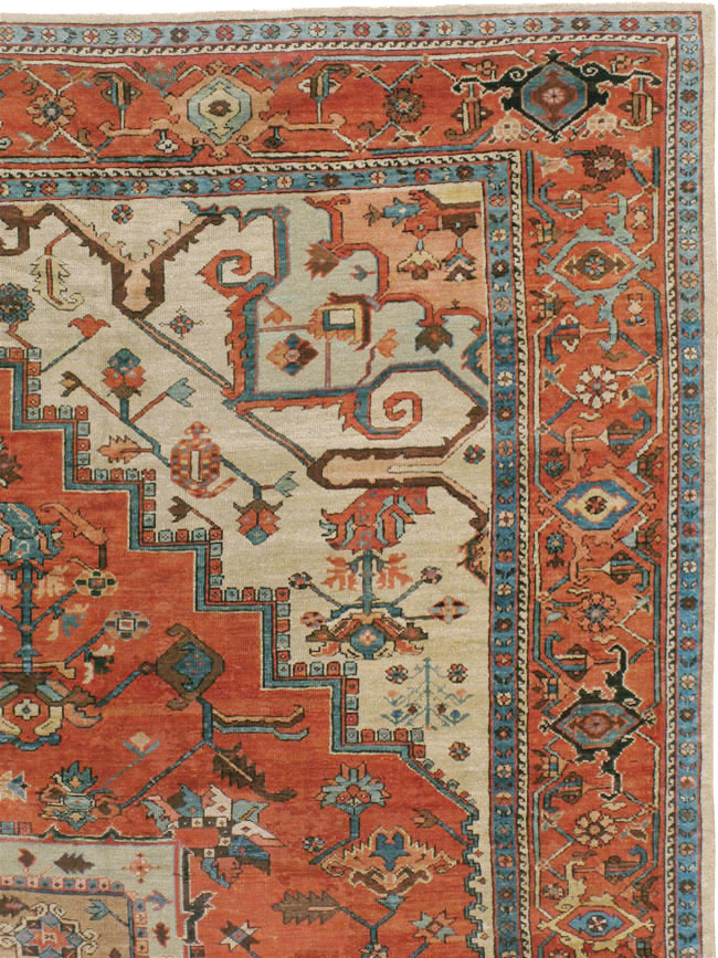 Antique Persian Serapi Carpet, No.8319 - Galerie Shabab