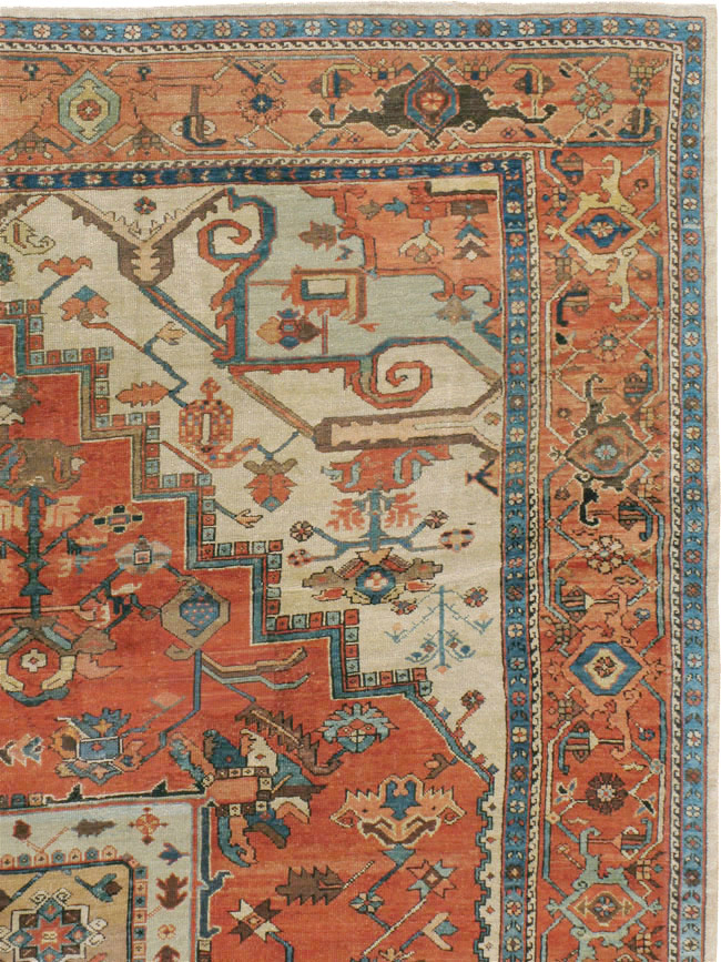 Antique Persian Serapi Carpet, No.8319 - Galerie Shabab