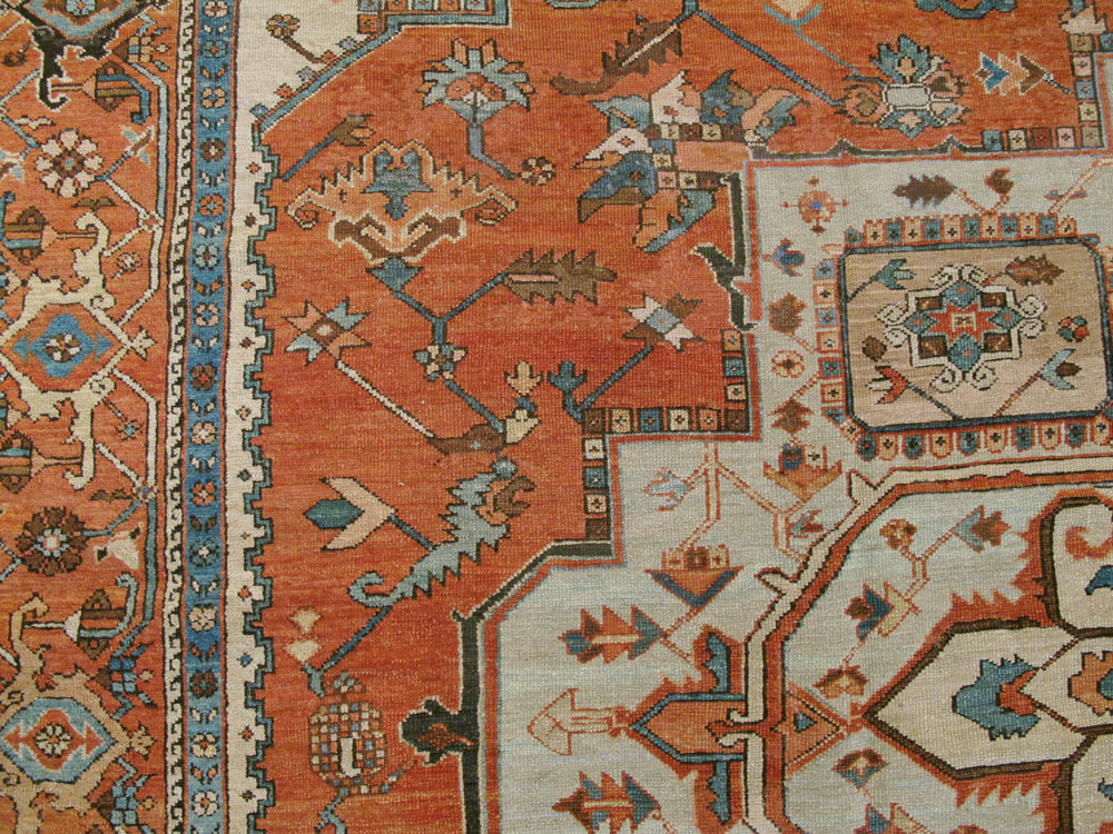 Antique Persian Serapi Carpet, No.8319 - Galerie Shabab