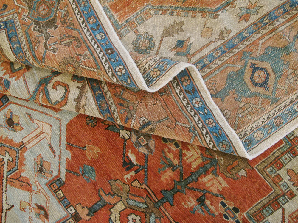 Antique Persian Serapi Carpet, No.8319 - Galerie Shabab