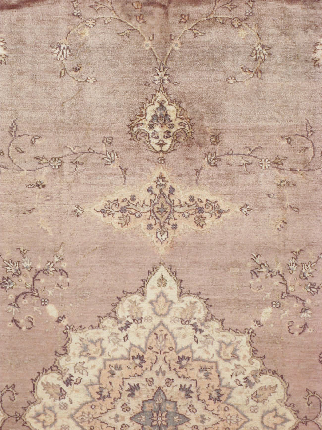 Antique Turkish Oushak Carpet, No.8325 - Galerie Shabab