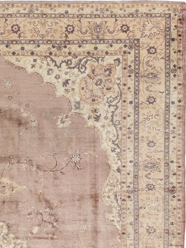 Antique Turkish Oushak Carpet, No.8325 - Galerie Shabab