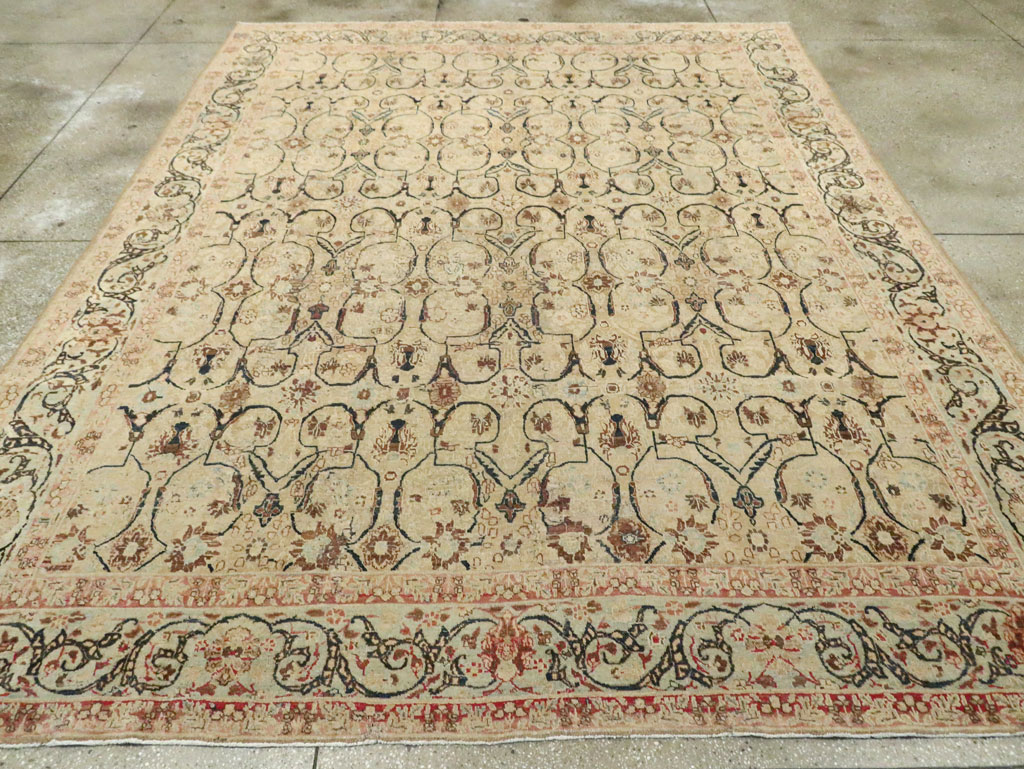 Antique Persian Tabriz Carpet, No.8331 - Galerie Shabab