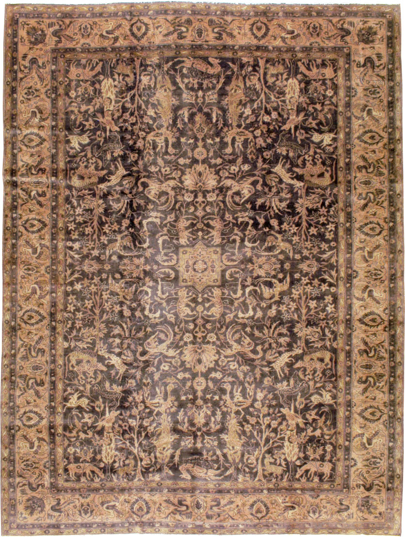 Antique Indian Lahore Carpet, No.8332 - Galerie Shabab