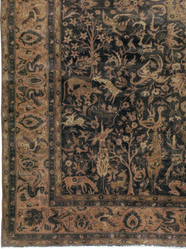 Antique Indian Lahore Carpet, No.8332 - Galerie Shabab