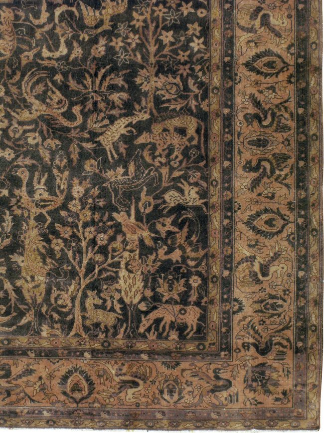 Antique Indian Lahore Carpet, No.8332 - Galerie Shabab