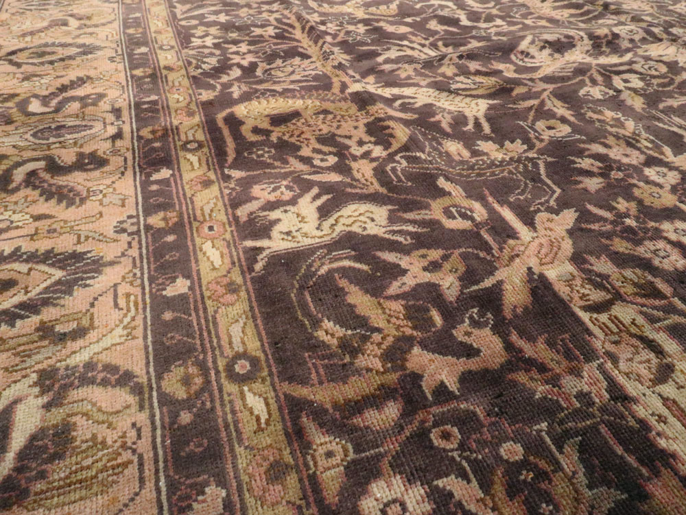 Antique Indian Lahore Carpet, No.8332 - Galerie Shabab