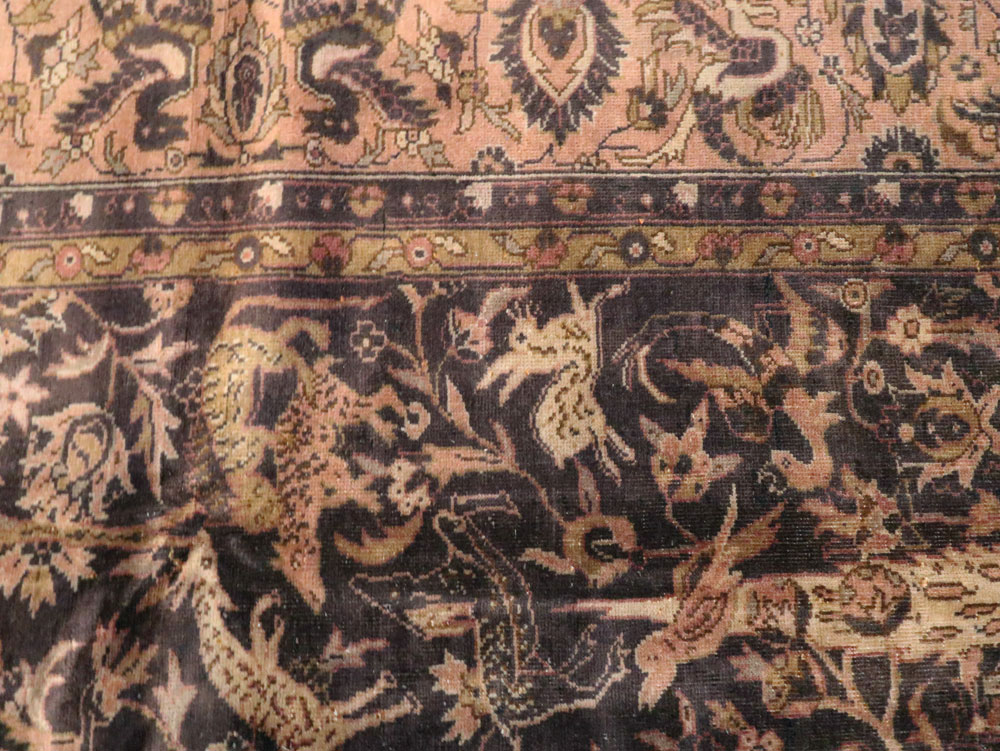 Antique Indian Lahore Carpet, No.8332 - Galerie Shabab
