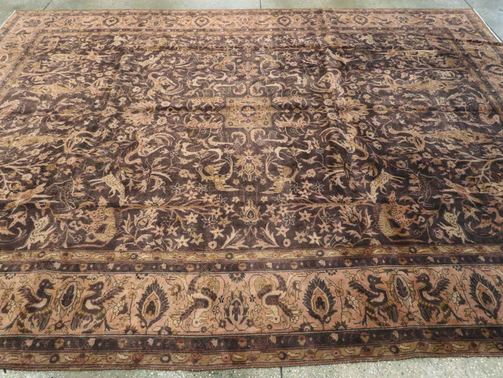 Antique Indian Lahore Carpet, No.8332 - Galerie Shabab