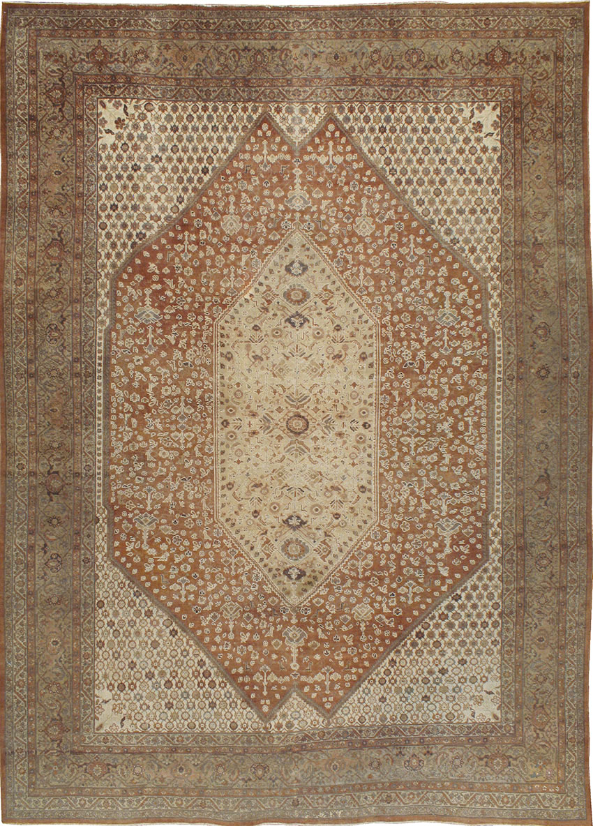 Antique Persian Tabriz Carpet, No.8342 - Galerie Shabab