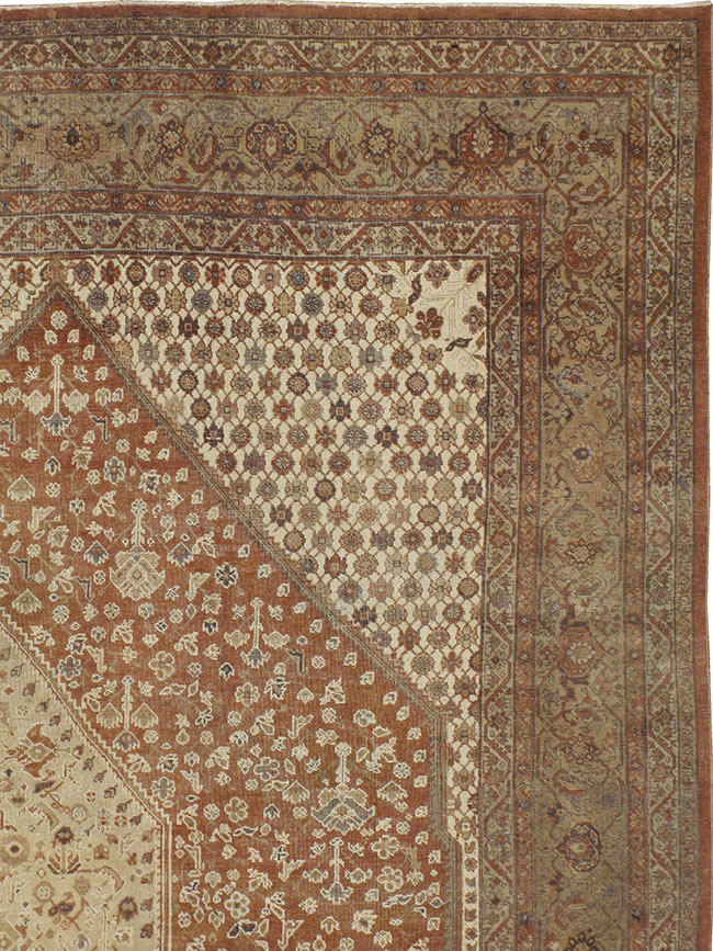 Antique Persian Tabriz Carpet, No.8342 - Galerie Shabab