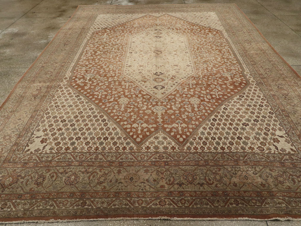 Antique Persian Tabriz Carpet, No.8342 - Galerie Shabab