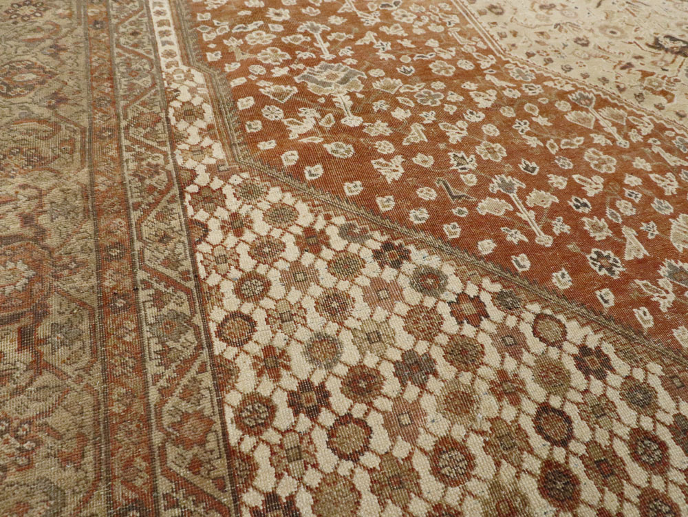 Antique Persian Tabriz Carpet, No.8342 - Galerie Shabab