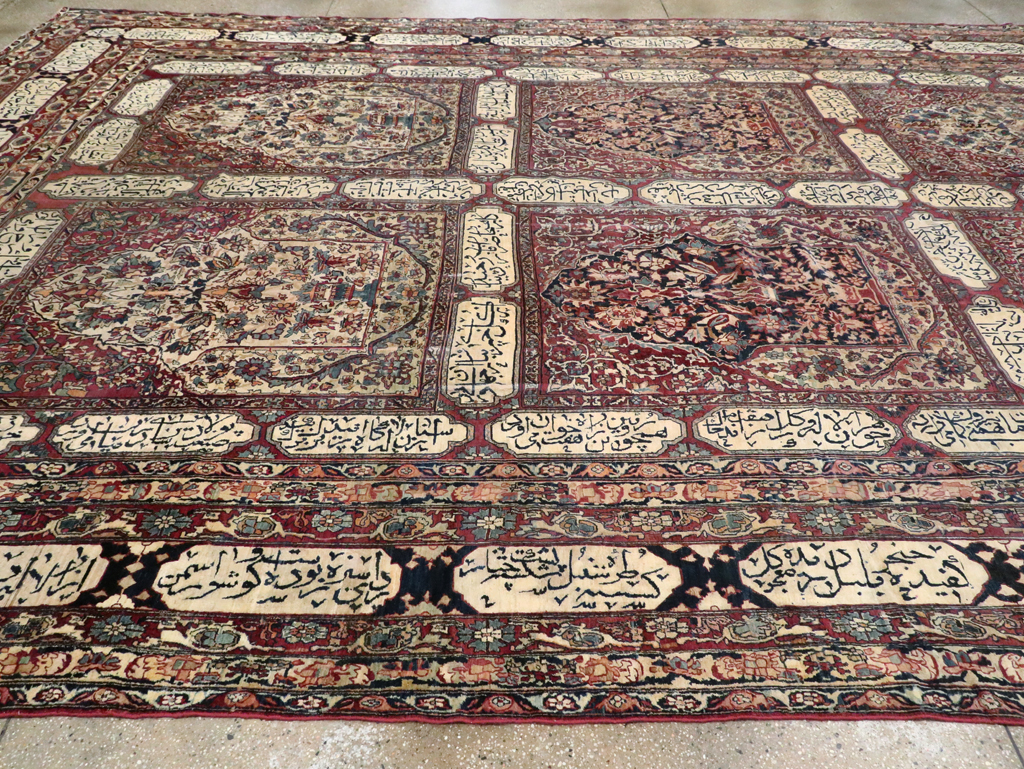 Antique Persian Lavar Kerman Carpet, No.8346 - Galerie Shabab