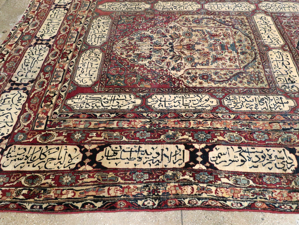 Antique Persian Lavar Kerman Carpet, No.8346 - Galerie Shabab