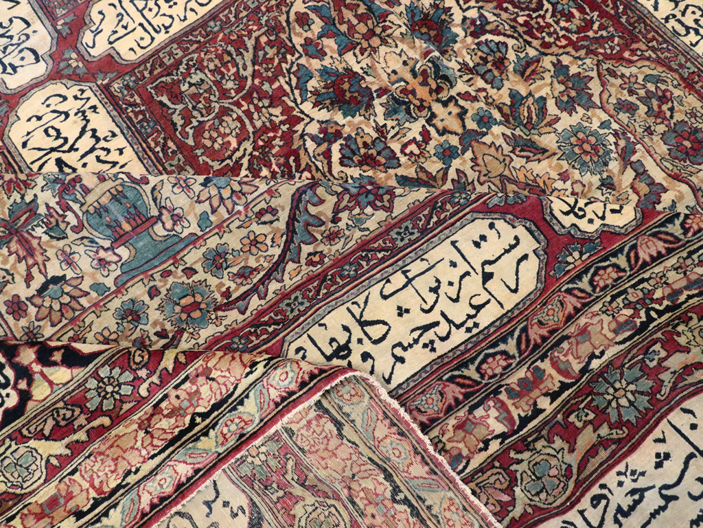 Antique Persian Lavar Kerman Carpet, No.8346 - Galerie Shabab