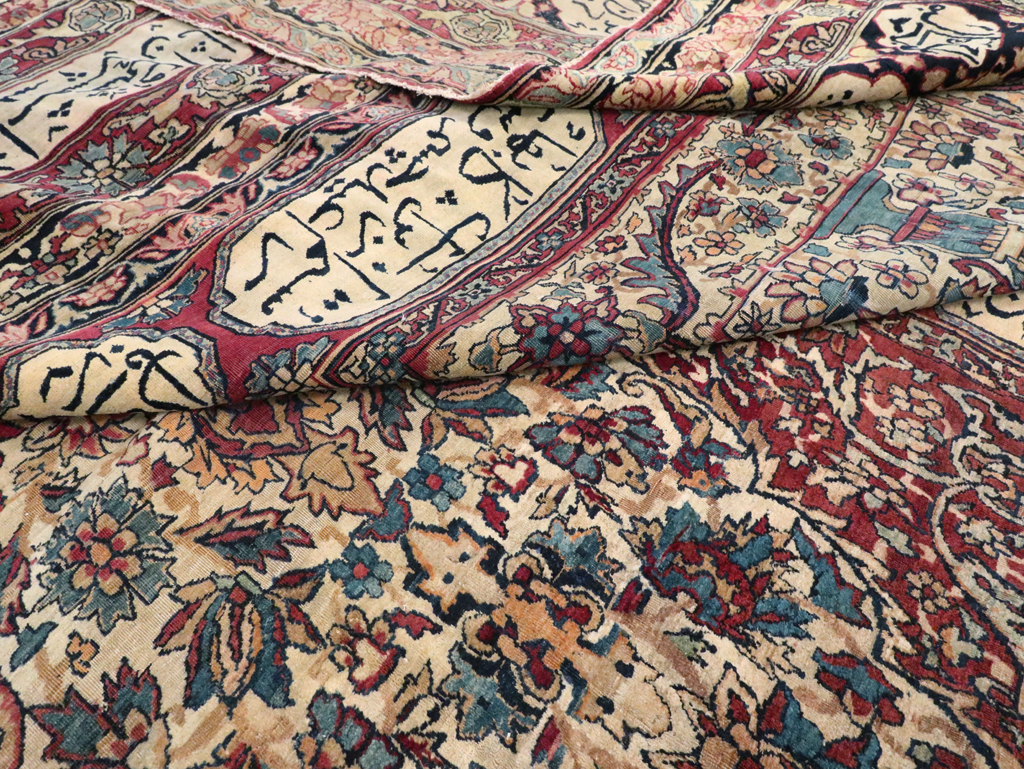 Antique Persian Lavar Kerman Carpet, No.8346 - Galerie Shabab