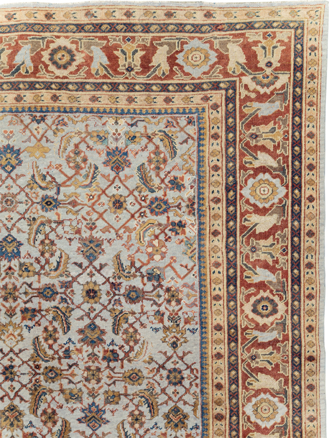 Antique Persian Mahal Room Size Carpet, No.8347 - Galerie Shabab