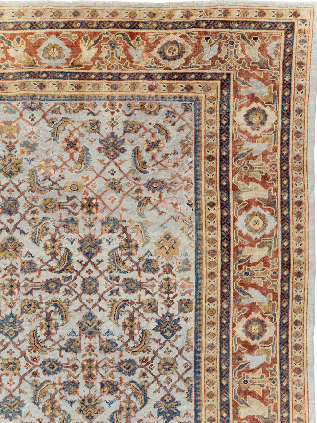 Antique Persian Mahal Room Size Carpet, No.8347 - Galerie Shabab