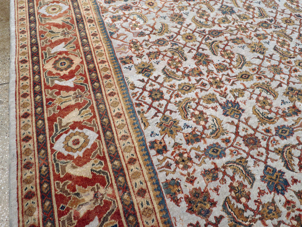 Antique Persian Mahal Room Size Carpet, No.8347 - Galerie Shabab