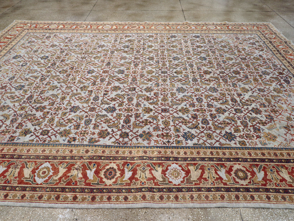 Antique Persian Mahal Room Size Carpet, No.8347 - Galerie Shabab