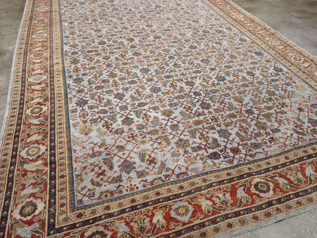Antique Persian Mahal Room Size Carpet, No.8347 - Galerie Shabab