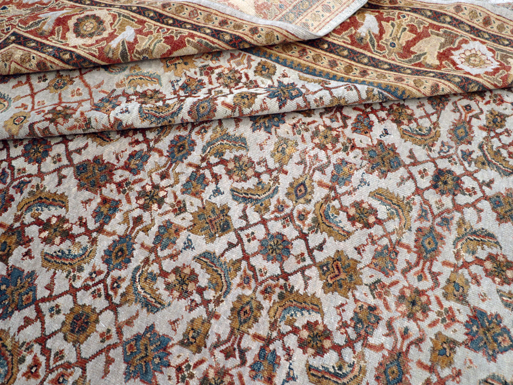 Antique Persian Mahal Room Size Carpet, No.8347 - Galerie Shabab