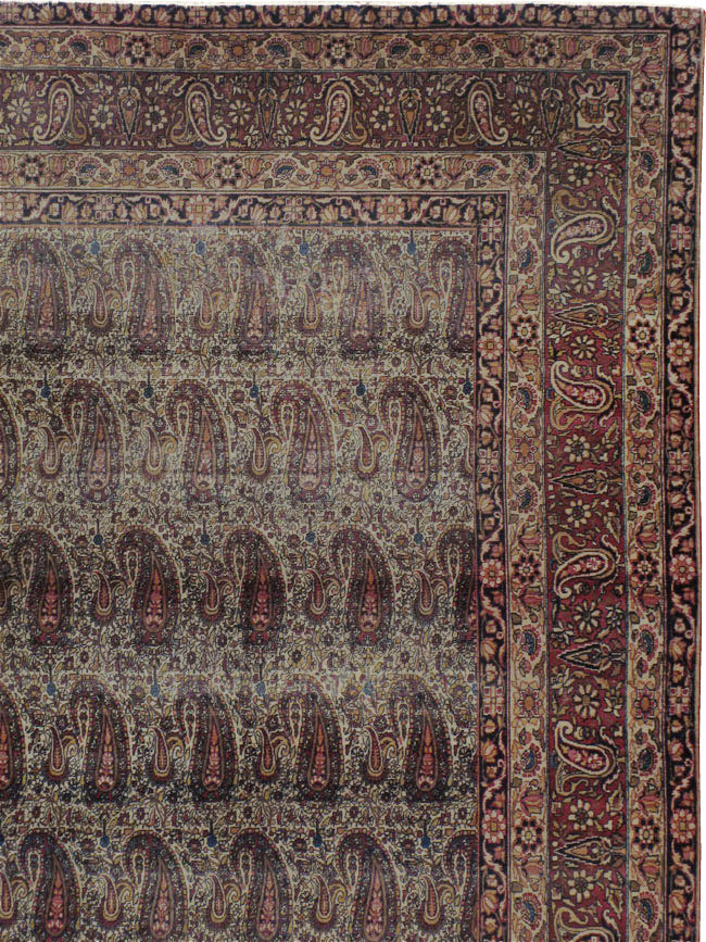 Antique Persian Lavar Kerman Carpet, No.8357 - Galerie Shabab