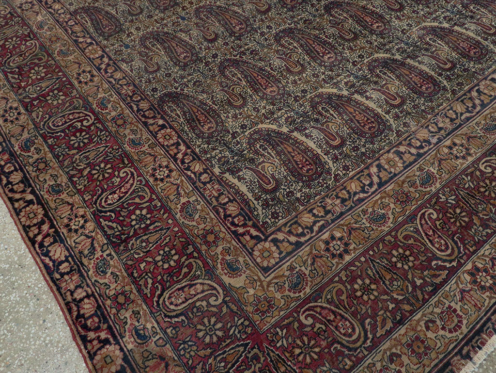 Antique Persian Lavar Kerman Carpet, No.8357 - Galerie Shabab