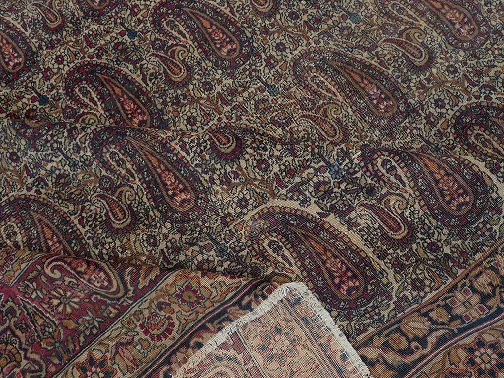 Antique Persian Lavar Kerman Carpet, No.8357 - Galerie Shabab