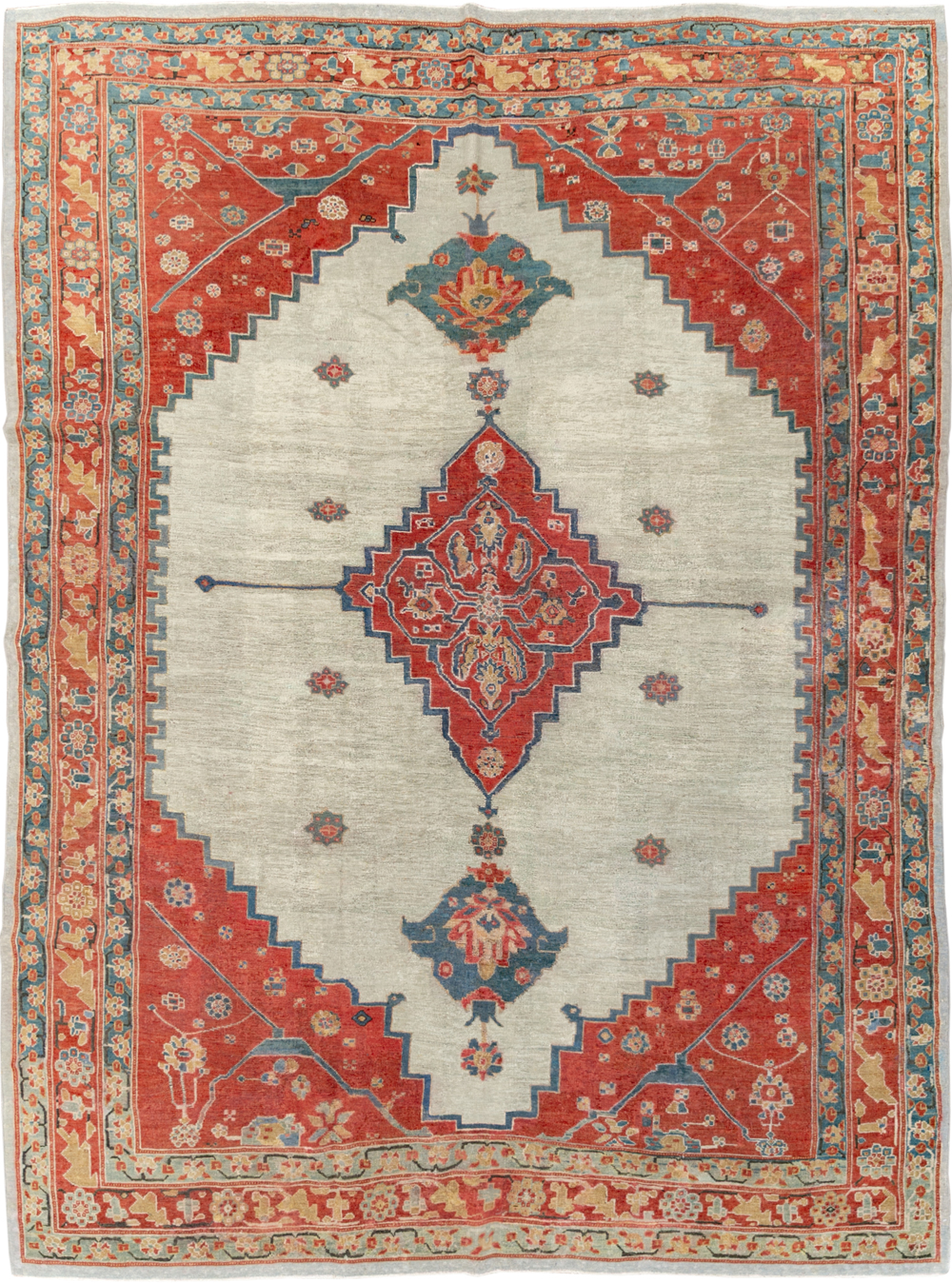 Antique Persian Bakshaish Room Size Carpet, No.8384 - Galerie Shabab