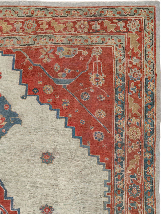 Antique Persian Bakshaish Room Size Carpet, No.8384 - Galerie Shabab