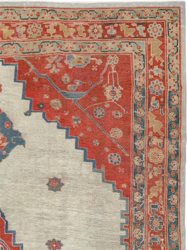 Antique Persian Bakshaish Room Size Carpet, No.8384 - Galerie Shabab