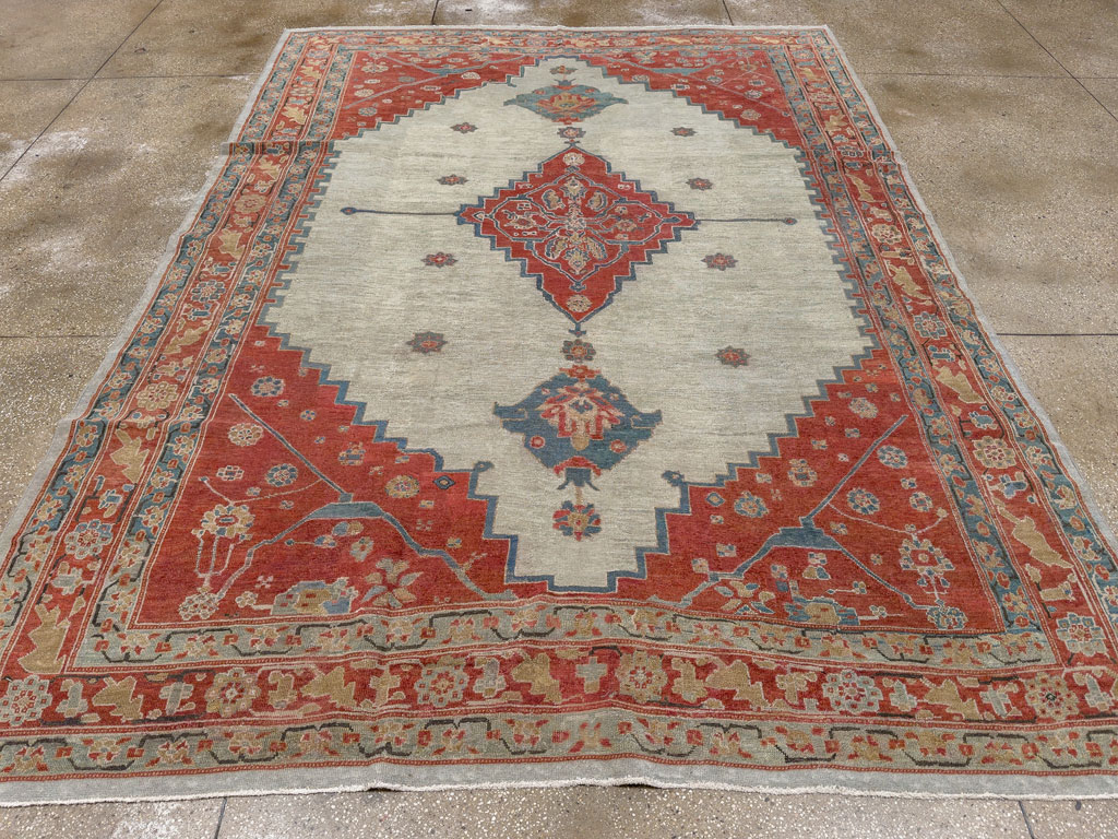 Antique Persian Bakshaish Room Size Carpet, No.8384 - Galerie Shabab