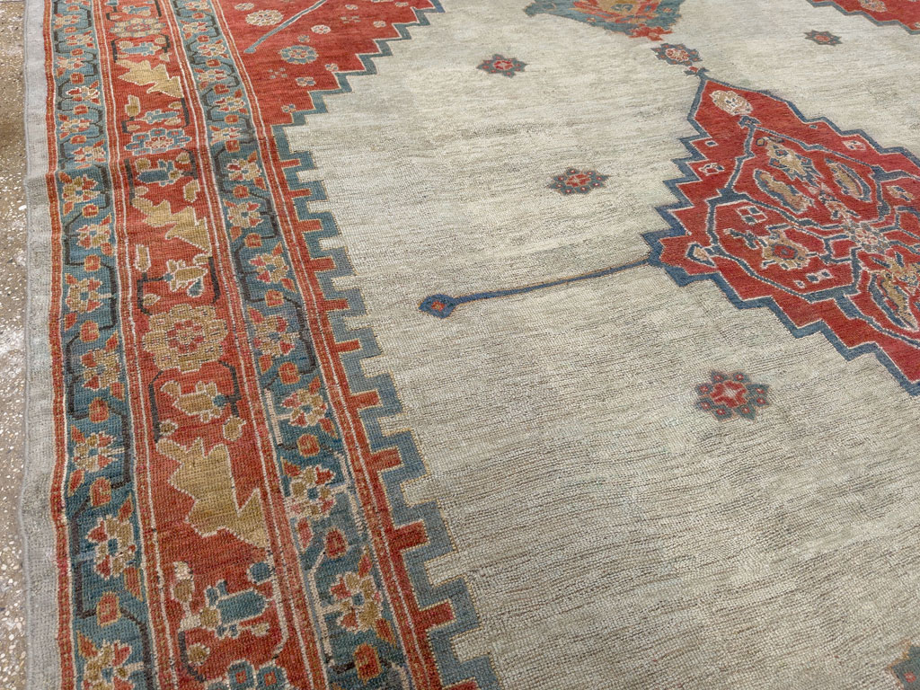 Antique Persian Bakshaish Room Size Carpet, No.8384 - Galerie Shabab