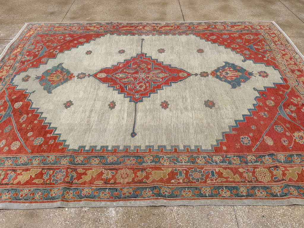 Antique Persian Bakshaish Room Size Carpet, No.8384 - Galerie Shabab