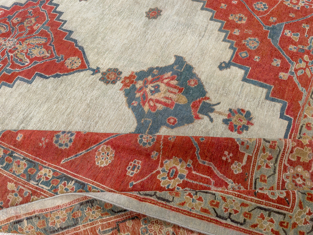 Antique Persian Bakshaish Room Size Carpet, No.8384 - Galerie Shabab