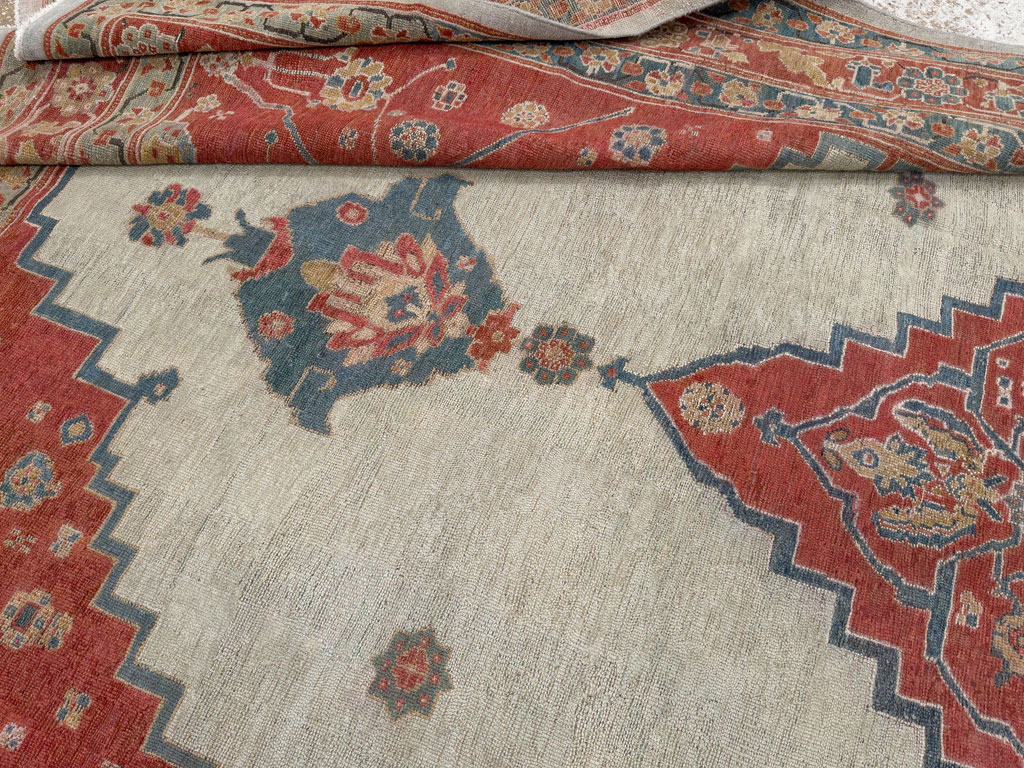 Antique Persian Bakshaish Room Size Carpet, No.8384 - Galerie Shabab