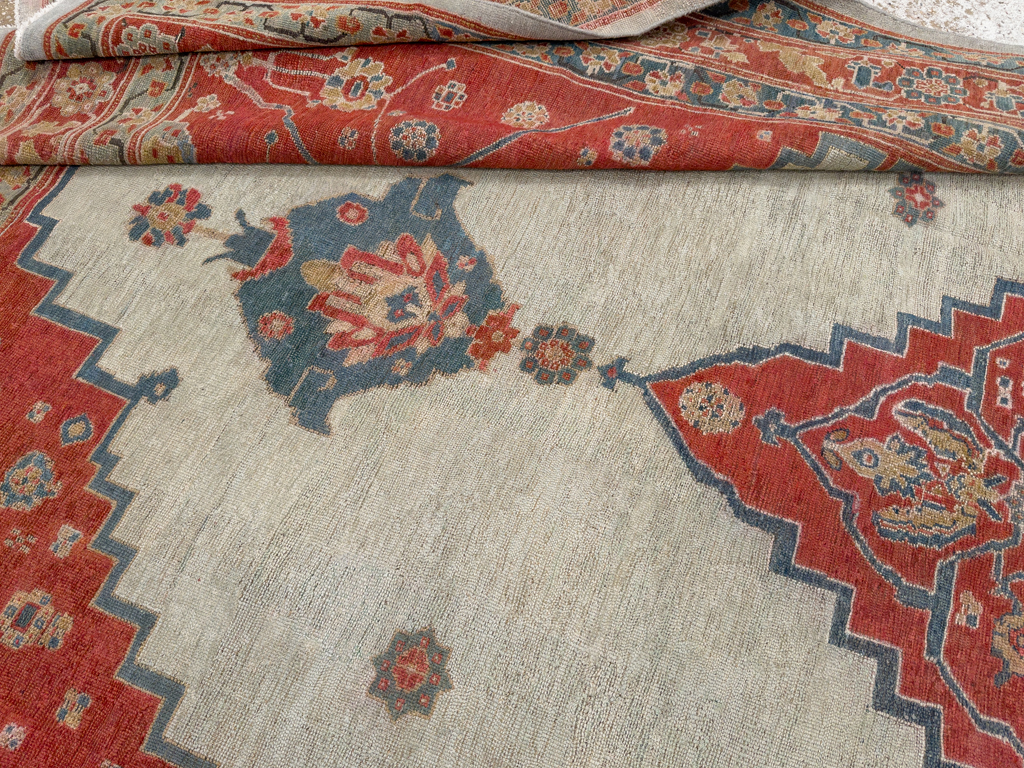 Antique Persian Bakshaish Room Size Carpet, No.8384 - Galerie Shabab