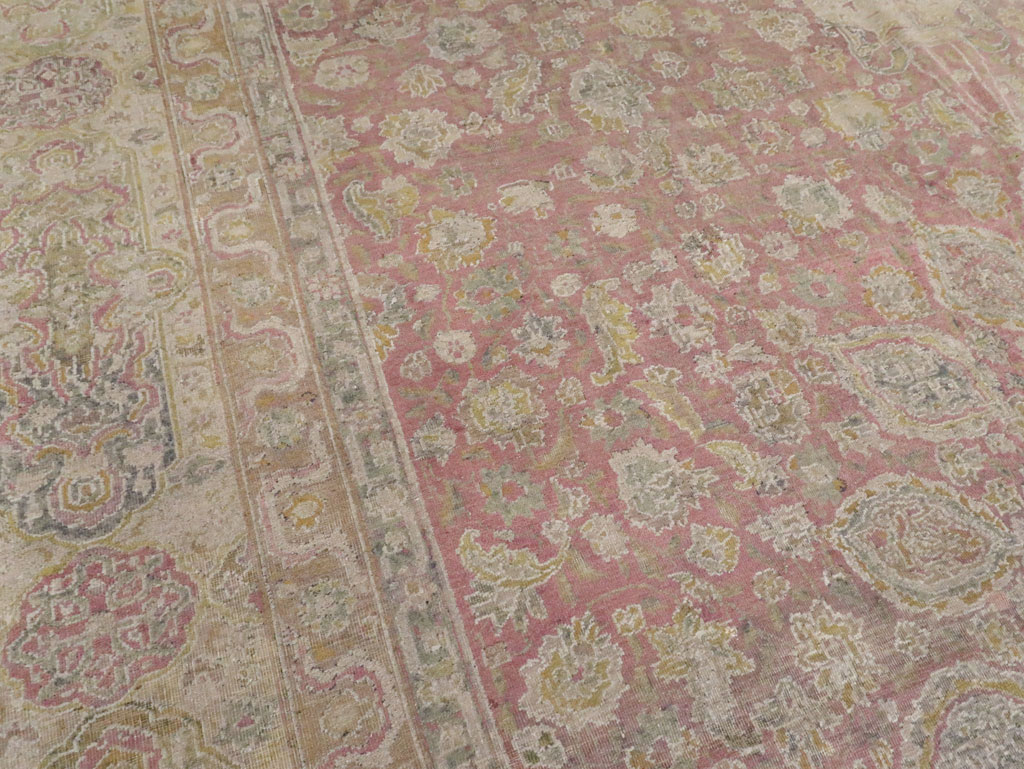 Antique Indian Lahore Carpet, No.8394 - Galerie Shabab