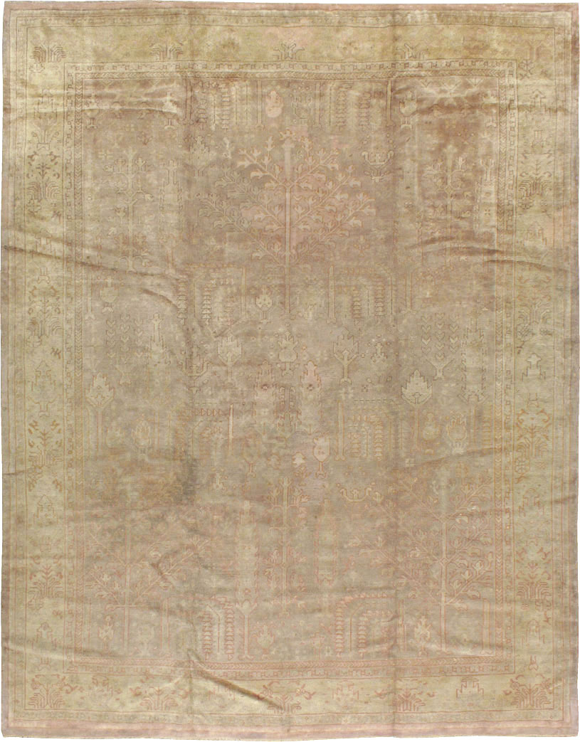 Antique Turkish Oushak Carpet, No.8402 - Galerie Shabab
