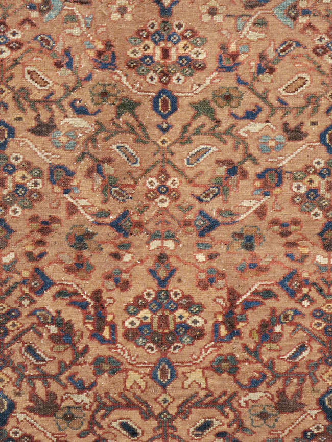 Antique Persian Malayer Wide Gallery Runner, No.8422 - Galerie Shabab