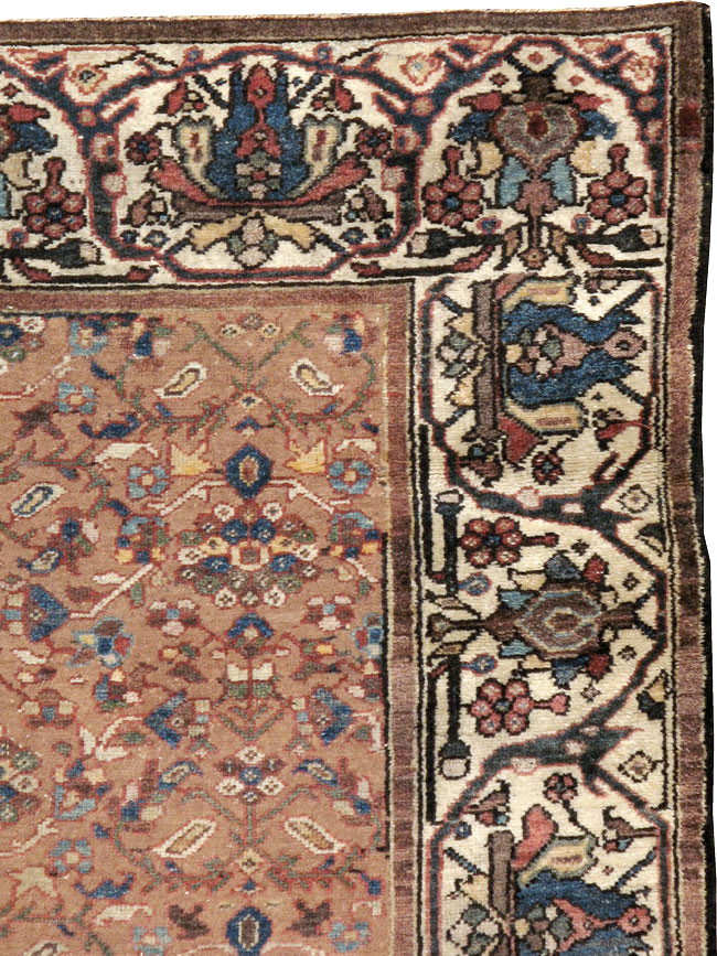 Antique Persian Malayer Wide Gallery Runner, No.8422 - Galerie Shabab